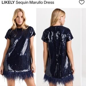 LIKELY Sequin Marullo Dress, Size 10